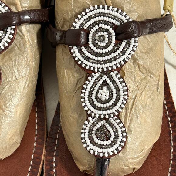 Her Best Foot Forward” Handmade Sandals Size 7 NWT - Picture 2 of 15